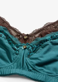 Mujer bonprix bonprix Sujetador sin aros de algodón orgánico (2 unidades)