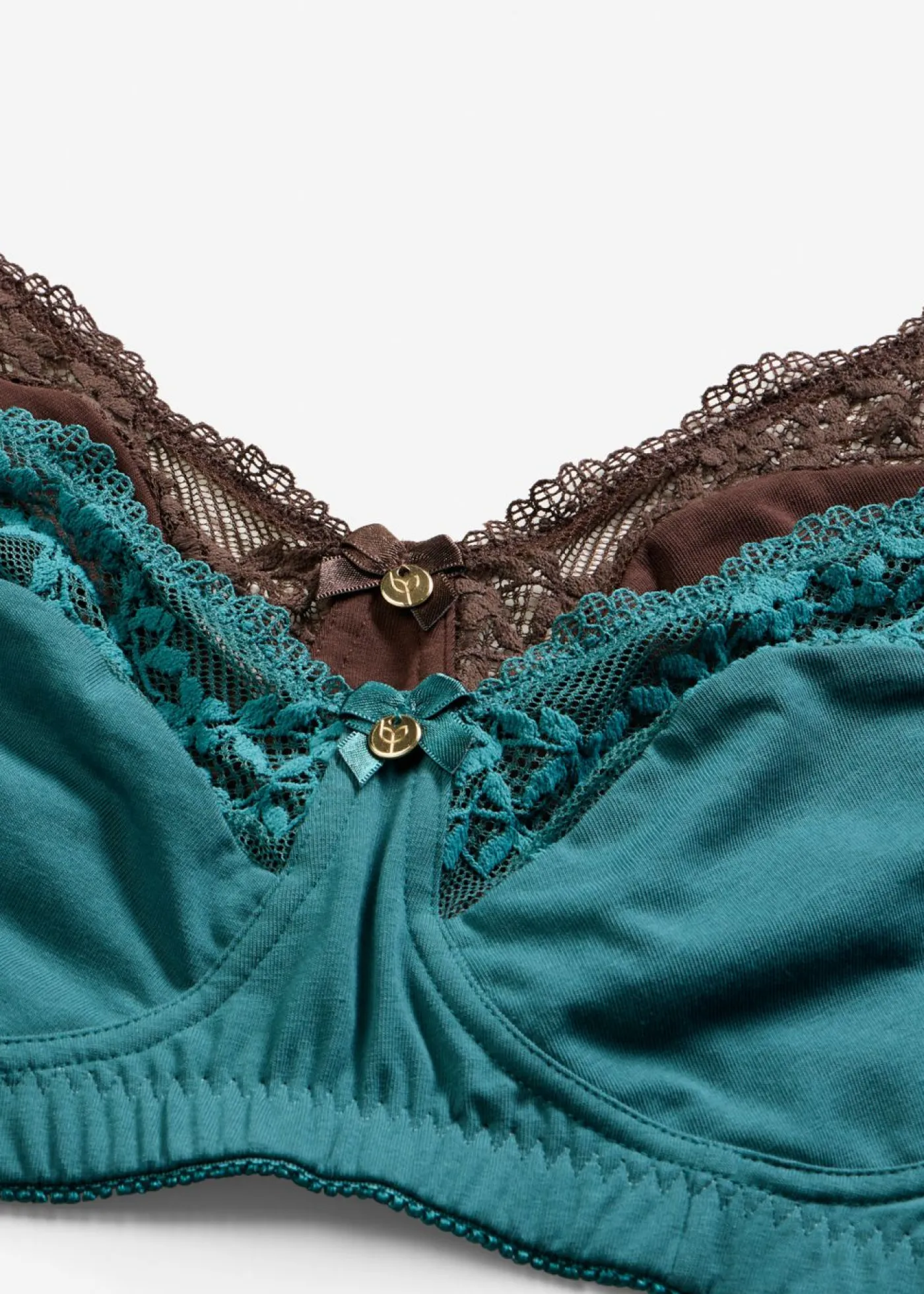 Mujer bonprix bonprix Sujetador sin aros de algodón orgánico (2 unidades)