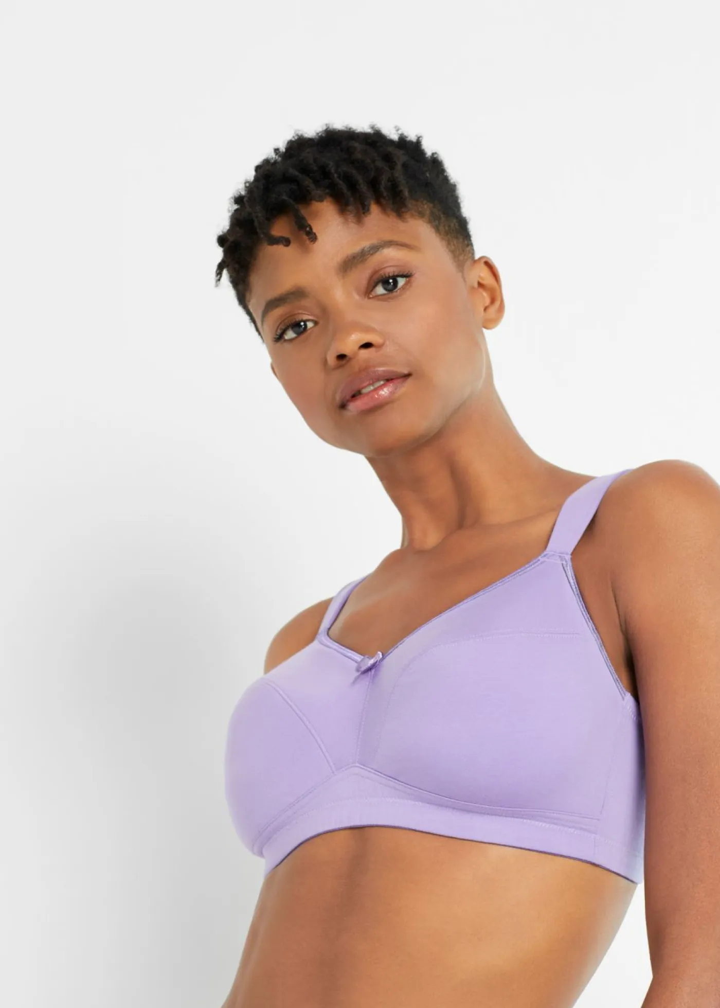 Mujer bonprix bonprix Sujetador sin aros de algodón (3 unidades)