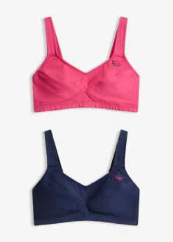 Mujer bonprix bonprix Sujetador sin aros de algodón orgánico (2 unidades)