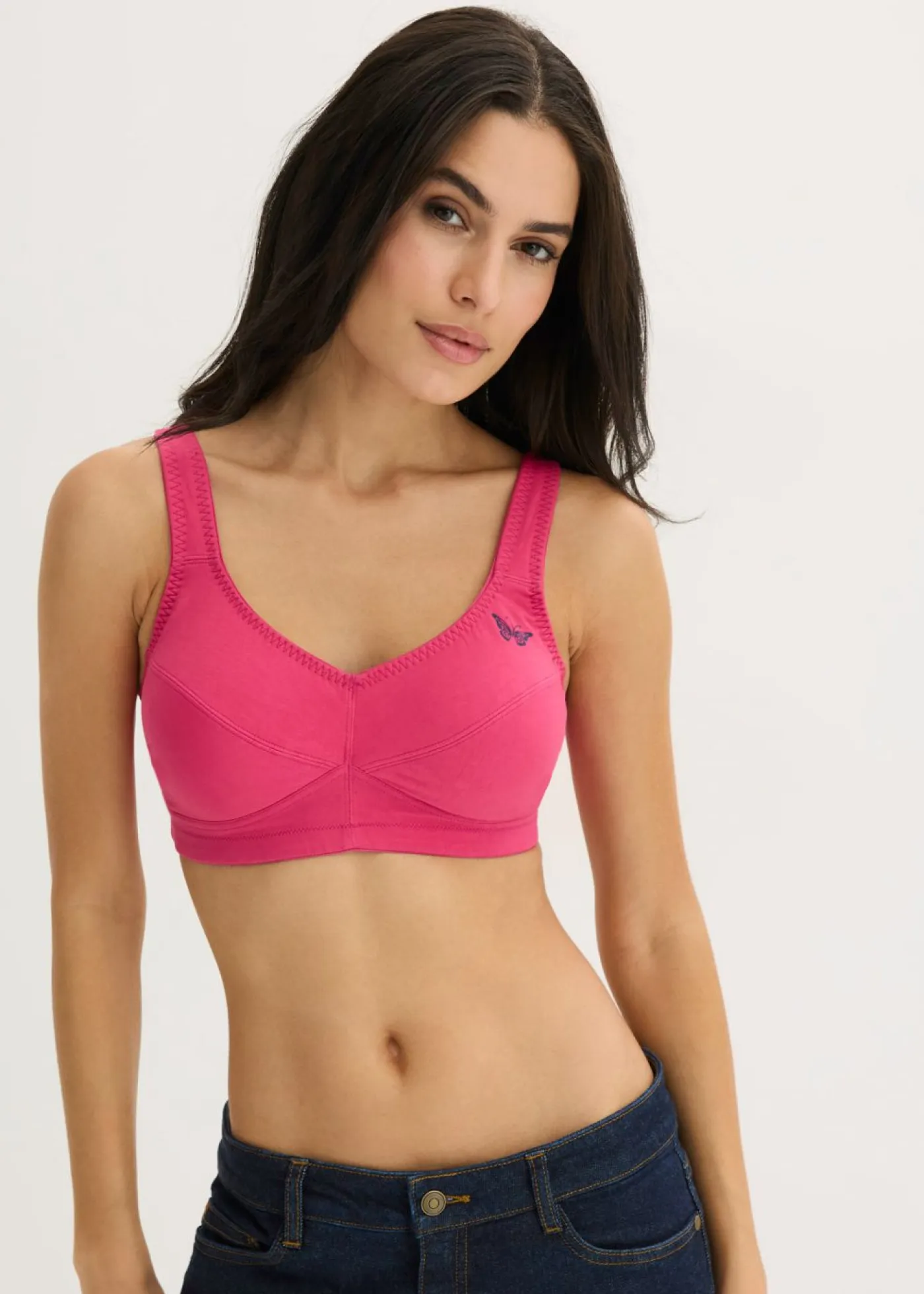 Mujer bonprix bonprix Sujetador sin aros de algodón orgánico (2 unidades)