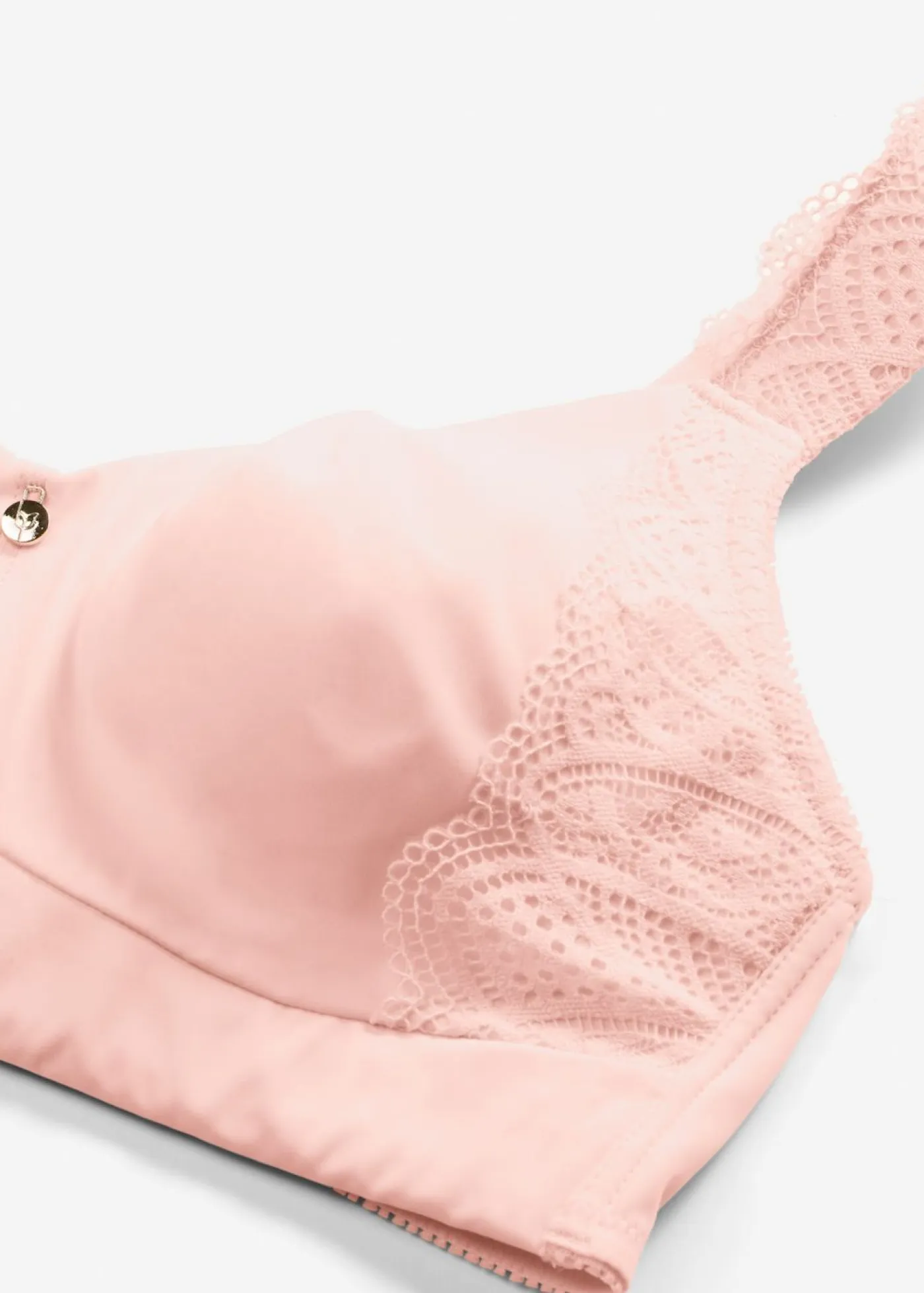 bonprix bonprix Sujetadores>Sujetador suave sin aros con efecto reductor Rosa seda