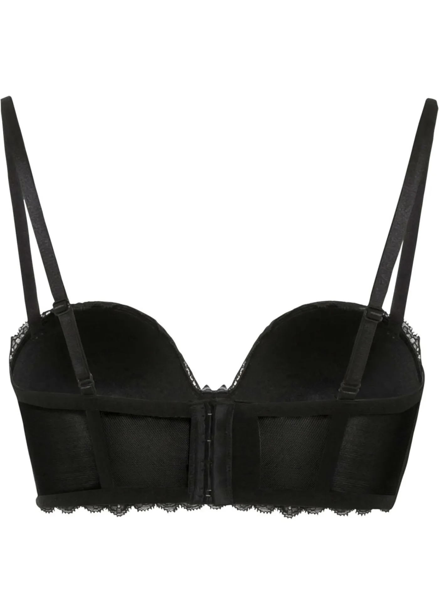 bonprix bonprix Lencería>Sujetador tipo balconette de encaje Negro