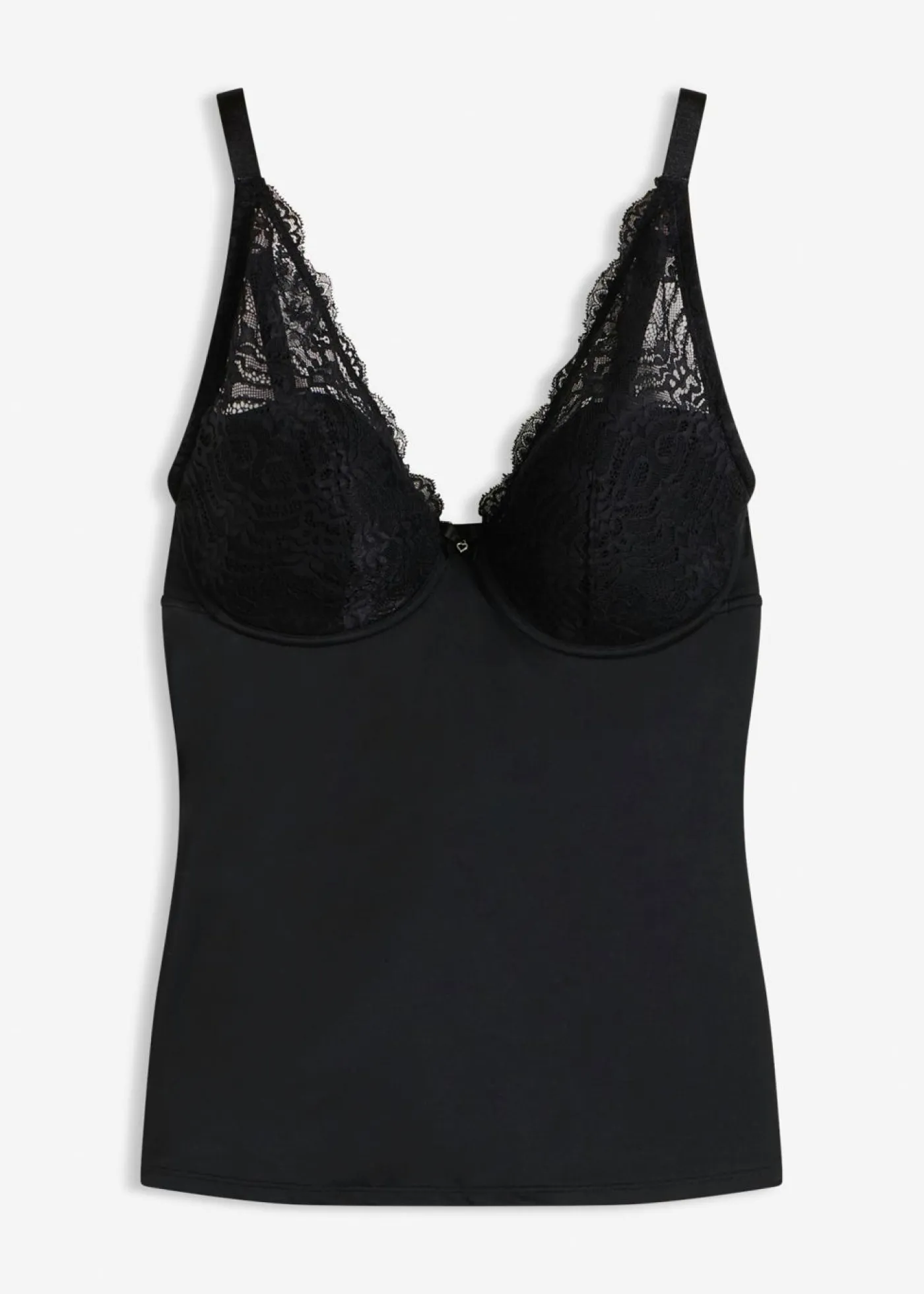 Mujer bonprix bonprix Sujetador tipo top con efecto moldeador medio y encaje