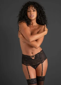 Mujer bonprix VENUS Tanga con abertura y liguero