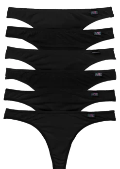 Mujer bonprix bonprix Tanga con algodón orgánico (6 unidades)