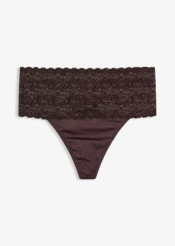 bonprix bonprix Temática·Lencería De Primavera|Bragas>Tanga con efecto moldeador medio (2 unidades) 2 en marrón oscuro