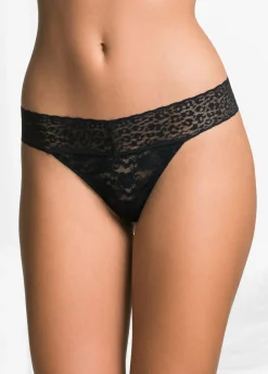 bonprix bonprix Lencería|Bragas>Tanga de encaje (2 unidades) Negro