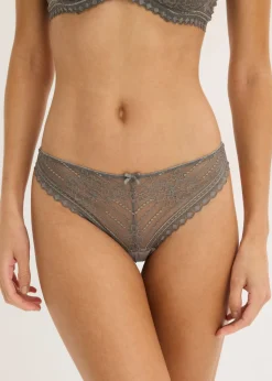 Mujer bonprix bonprix Tanga de encaje delicado (2 unidades)