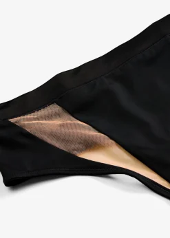 Mujer bonprix bonprix Tanga de talle alto con insertos transparentes