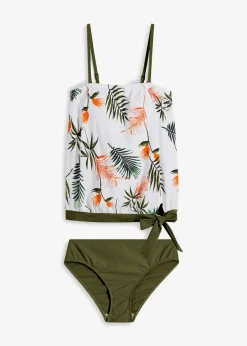 Mujer bonprix bonprix Tankini bandeau (2 piezas) con tirantes multiposición
