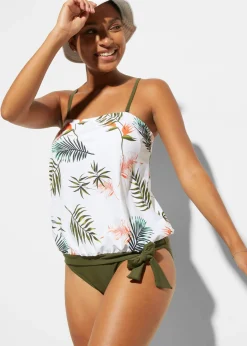 Mujer bonprix bonprix Tankini bandeau (2 piezas) con tirantes multiposición