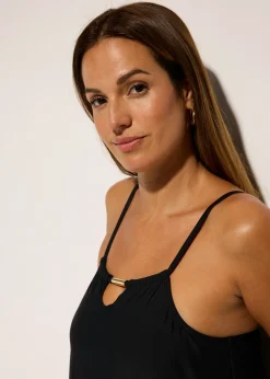 Mujer bonprix bonprix Tankini con aberturas en el escote (2 piezas)