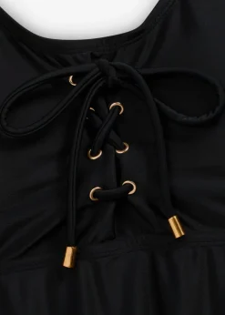 bonprix bonprix Tankinis>Tankini con cordones (2 piezas) Negro