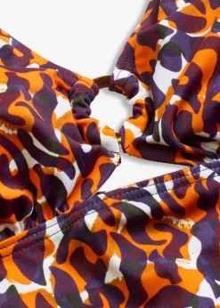 Mujer bonprix bonprix Tankini con cuello halter (2 piezas) con detalle de anilla