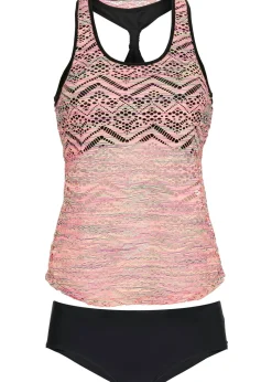 Mujer bonprix bonprix Tankini con encaje elástico (2 piezas)