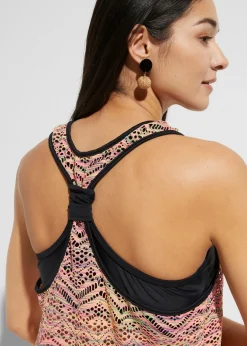 Mujer bonprix bonprix Tankini con encaje elástico (2 piezas)
