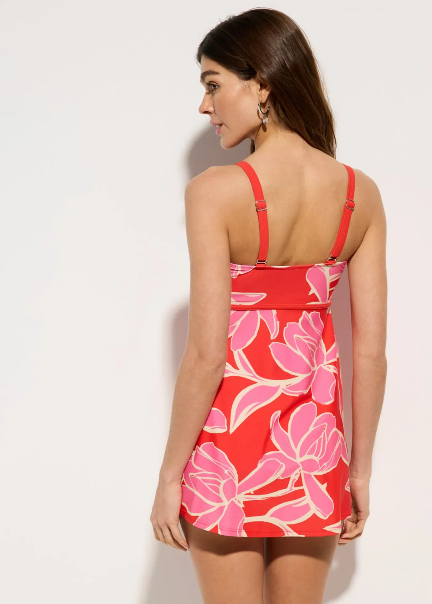 bonprix bonprix Tankinis>Tankini largo (2 piezas) amapola-rosa vintage