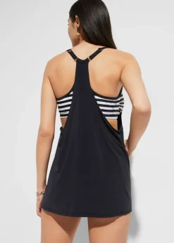 Mujer bonprix bonprix Tankini largo (2 piezas) con look a capas