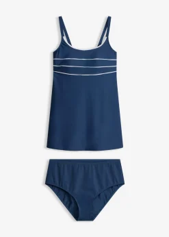 Mujer bonprix bonprix Tankini largo con costuras decorativas (2 piezas)