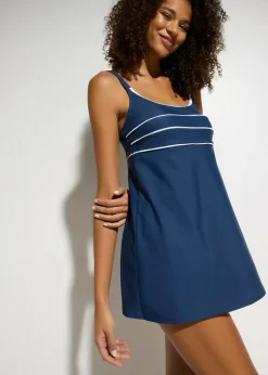 Mujer bonprix bonprix Tankini largo con costuras decorativas (2 piezas)