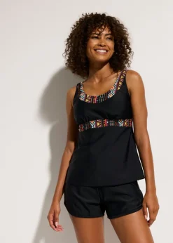 Mujer bonprix bonprix Tankini largo con pantalón de baño (2 piezas)