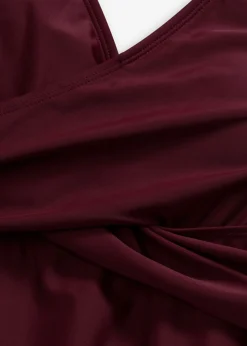 bonprix bonprix Tankinis>Tankini largo (2 piezas) con escote en V rojo avellana