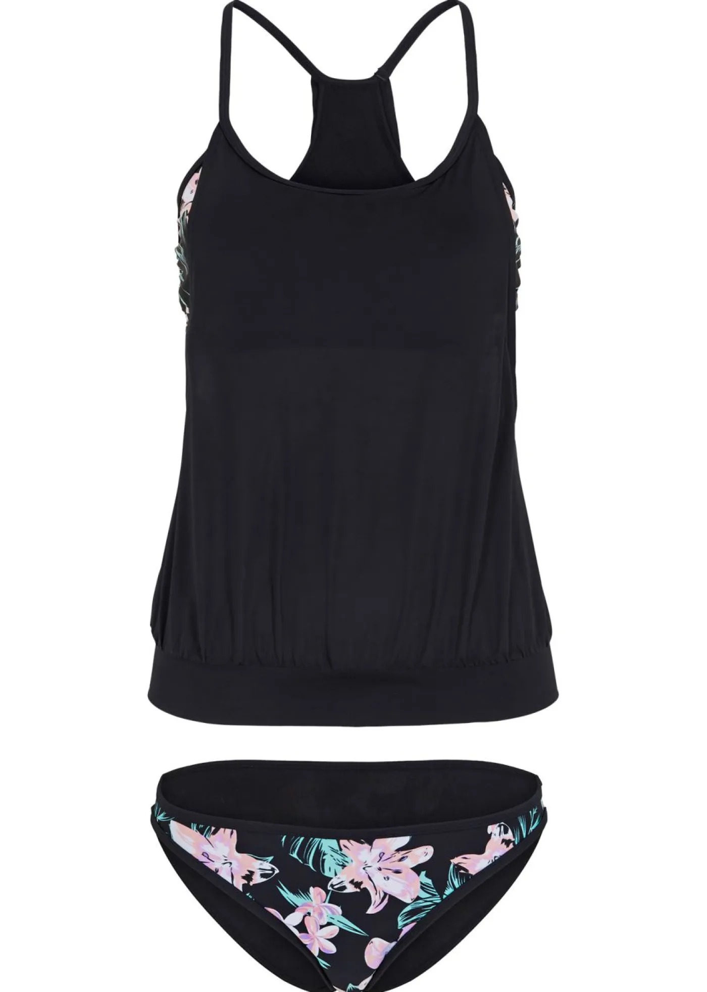 bonprix bonprix Tankinis>Tankini oversize (2 piezas) a capas Negro