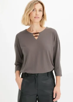 bonprix bonprix Camisetas>Túnica Verde oliva oscuro