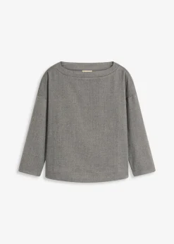 Mujer bonprix bonprix Túnica con diseño en espiga de tejido firme