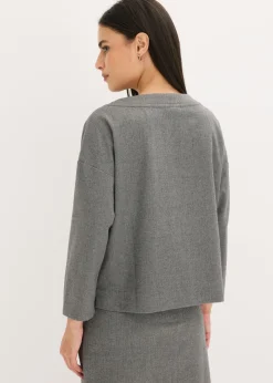 Mujer bonprix bonprix Túnica con diseño en espiga de tejido firme