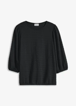 bonprix bonprix Camisetas|Novedades>Túnica con estructura Negro