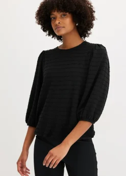 bonprix bonprix Camisetas|Novedades>Túnica con estructura Negro