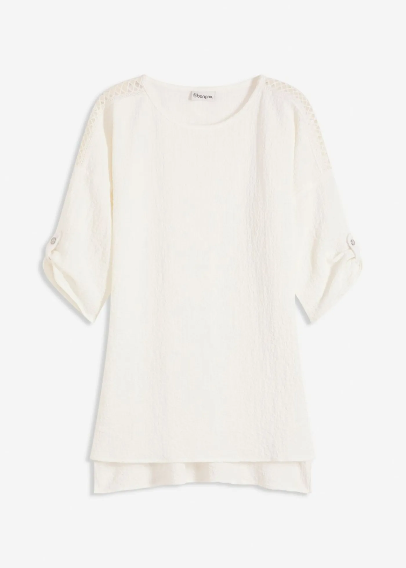 Mujer bonprix bonprix Túnica con estructura y cinta de encaje