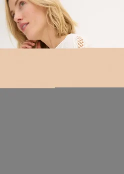 Mujer bonprix bonprix Túnica con estructura y cinta de encaje