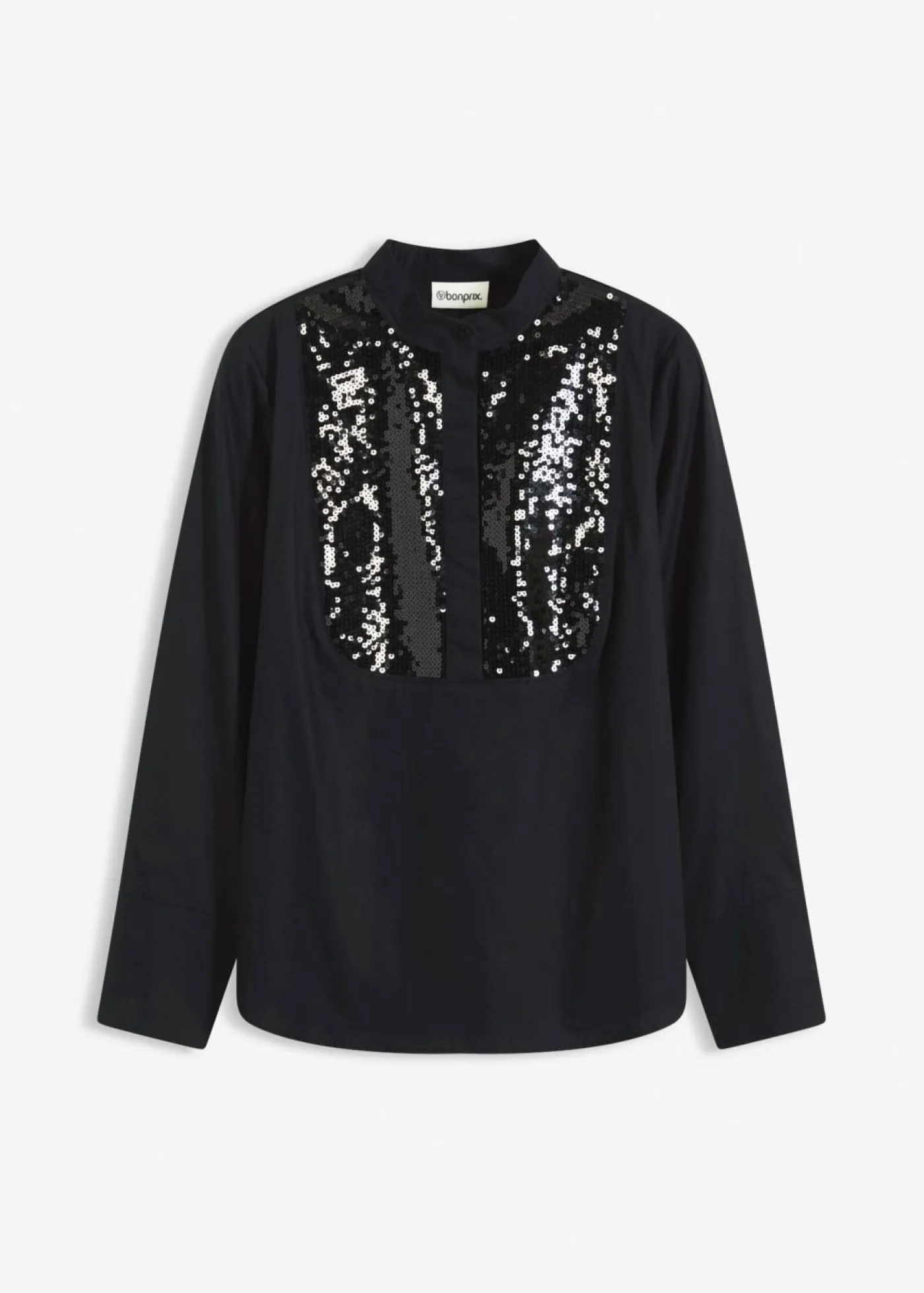 bonprix bonprix Camisas Y Blusas>Túnica con lentejuelas Negro