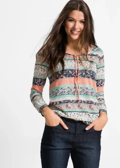 bonprix bonprix Camisetas>Túnica de manga larga salmón