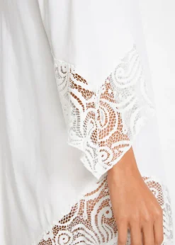 Mujer bonprix bonprix Túnica de playa con encaje de viscosa