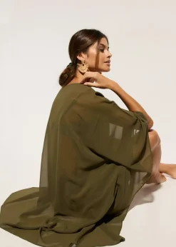 Mujer bonprix bonprix Túnica de playa de gasa ligera