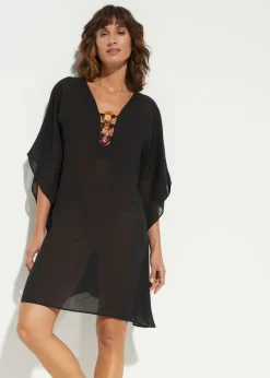 bonprix bonprix Ropa De Playa|Novedades>Túnica de playa de gasa ligera Negro