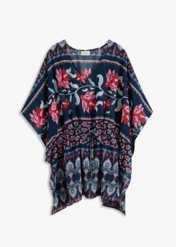 bonprix bonprix Ropa De Playa|Vestidos>Túnica de playa de gasa ligera azul-rosa pálido