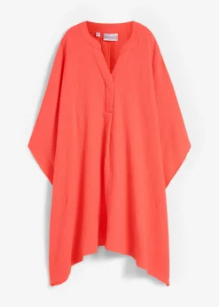 bonprix bonprix Ropa De Playa|Vestidos>Túnica de playa de muselina vaporosa Rojo