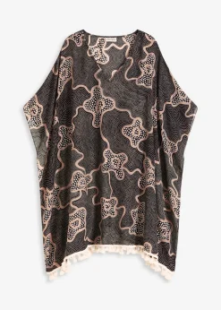 bonprix bonprix Ropa De Playa|Vestidos>Túnica de playa transparente Negro-beige