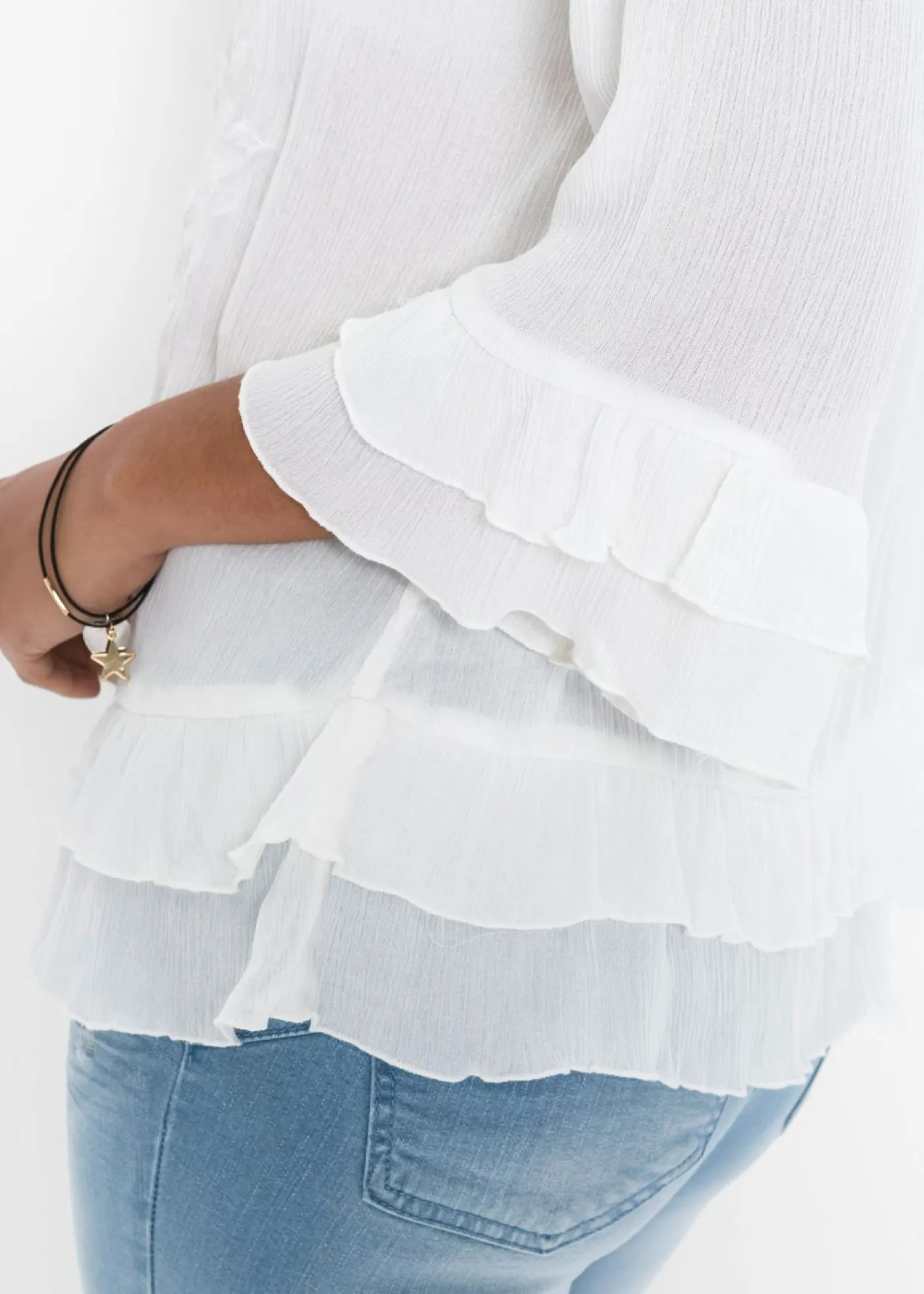 bonprix bonprix Camisas Y Blusas>Túnica de viscosa suave crema suave