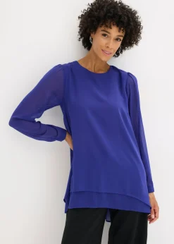 bonprix bonprix Camisas Y Blusas>Túnica larga asimétrica zafiro