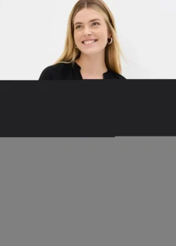 bonprix bonprix Camisas Y Blusas>Túnica larga de muselina Negro