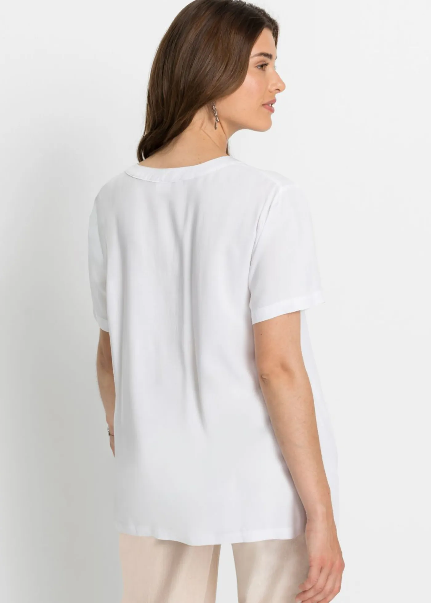 Mujer bonprix bonprix Túnica larga de viscosa sostenible