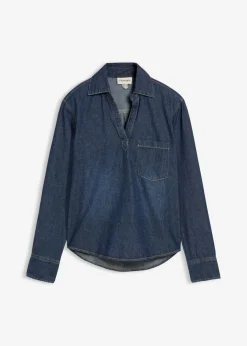 Mujer bonprix bonprix Túnica vaquera de algodón orgánico puro