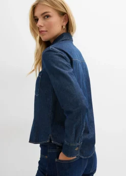 Mujer bonprix bonprix Túnica vaquera de algodón orgánico puro