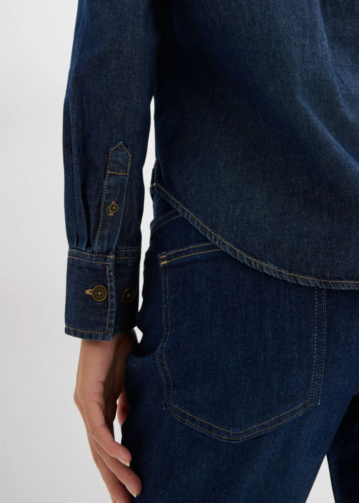 Mujer bonprix bonprix Túnica vaquera de algodón orgánico puro